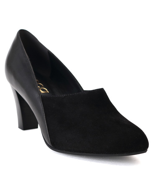 coca(ANDEX shoes product)(コカ)の「coca/コカ 甲深パンプス シューティ 本革切り替え 太めヒール 416014(パンプス・レディース・ブラック/グリーン/ベージュ・22.5cm/24.0cm/22.0cm/23.5cm/24.5cm/23.0cm)」の8枚目の写真