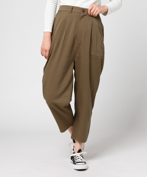 WEGO（ウィゴー）の「DISPARK/カットオフタックパンツ（その他パンツ・レディース・グレー/ピンク/ベージュ・FREE）」の18枚目の写真