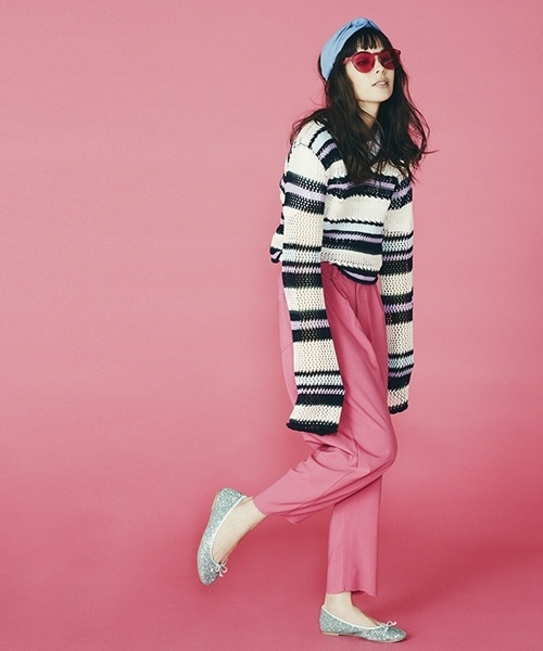 WEGO（ウィゴー）の「DISPARK/カットオフタックパンツ（その他パンツ・レディース・グレー/ピンク/ベージュ・FREE）」の15枚目の写真