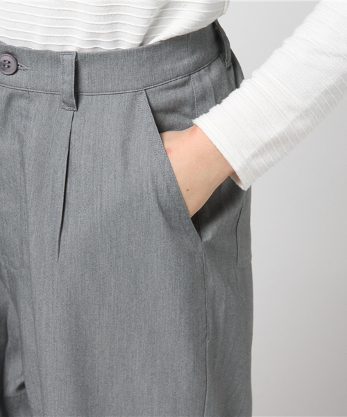 WEGO（ウィゴー）の「DISPARK/カットオフタックパンツ（その他パンツ・レディース・グレー/ピンク/ベージュ・FREE）」の9枚目の写真