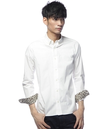 603 | 603　ボタンダウン襟裏レオパードシャツ(シャツ/ブラウス)