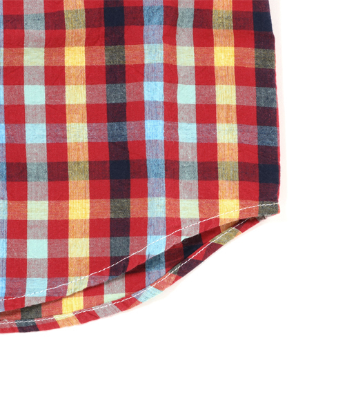 SHIPS（シップス）の「SHIPS KIDS:ワッシャー チェック シャツ(80～90cm)（シャツ/ブラウス・キッズ・レッド・80/90）」の6枚目の写真