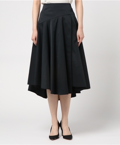 UNITED TOKYO（ユナイテッドトウキョウ）の「アシンメトリーフレアスカート（スカート・レディース・ブラック/カーキ/ピンク/ベージュ・1）」の6枚目の写真