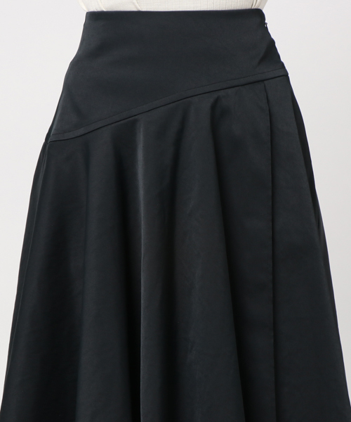 UNITED TOKYO（ユナイテッドトウキョウ）の「アシンメトリーフレアスカート（スカート・レディース・ブラック/カーキ/ピンク/ベージュ・1）」の9枚目の写真