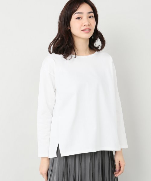 Spick & Span(スピックアンドスパン)の「デラヴェジャージーBACKレースアップ2◆(Tシャツ/カットソー・レディース・ホワイト/ブラック系その他/ホワイト×ネイビー・FREE)」の12枚目の写真