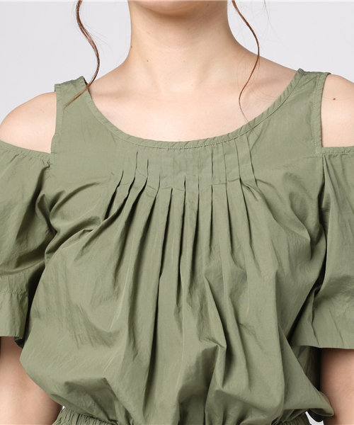 セール ワンピース Cold Shoulder Flare Long Long Flare Dress 肩開きフィッシュテールロングワンピース ワンピース Dresslave ドレスレイブ のファッション