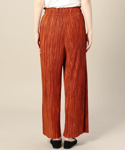 BEAUTY&YOUTH UNITED ARROWS(ビューティーアンドユースユナイテッドアローズ)の「BY プリーツワイドパンツ ◆(その他パンツ・レディース・オレンジ/ネイビー・FREE)」の9枚目の写真
