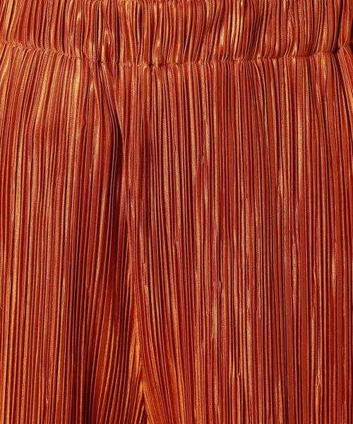 BEAUTY&YOUTH UNITED ARROWS(ビューティーアンドユースユナイテッドアローズ)の「BY プリーツワイドパンツ ◆(その他パンツ・レディース・オレンジ/ネイビー・FREE)」の6枚目の写真