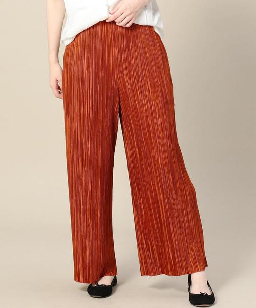 BEAUTY&YOUTH UNITED ARROWS(ビューティーアンドユースユナイテッドアローズ)の「BY プリーツワイドパンツ ◆(その他パンツ・レディース・オレンジ/ネイビー・FREE)」の7枚目の写真