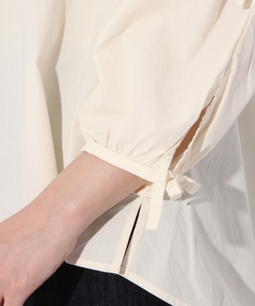 niko and...（ニコアンド）の「CRリボンリボンブラウス（シャツ/ブラウス・レディース・ボルドー/ベージュ/ナチュラル・L/M）」の18枚目の写真