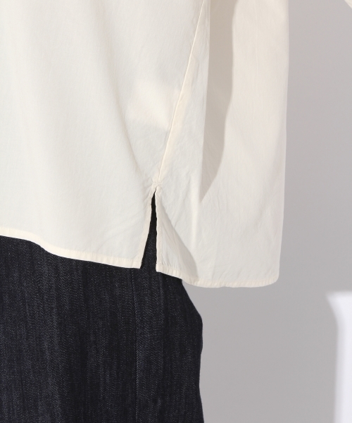 niko and...（ニコアンド）の「CRリボンリボンブラウス（シャツ/ブラウス・レディース・ボルドー/ベージュ/ナチュラル・L/M）」の9枚目の写真