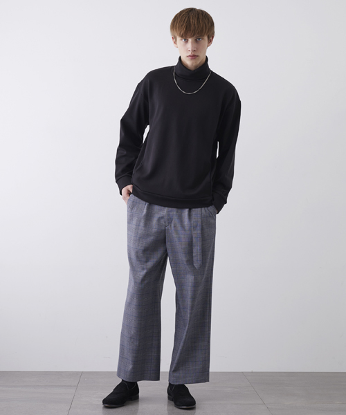 STUDIOUS(ステュディオス)の「ベルテッドワイドスラックス(スラックス・メンズ・グレー/ブラック/ブラウン・1/2)」の4枚目の写真