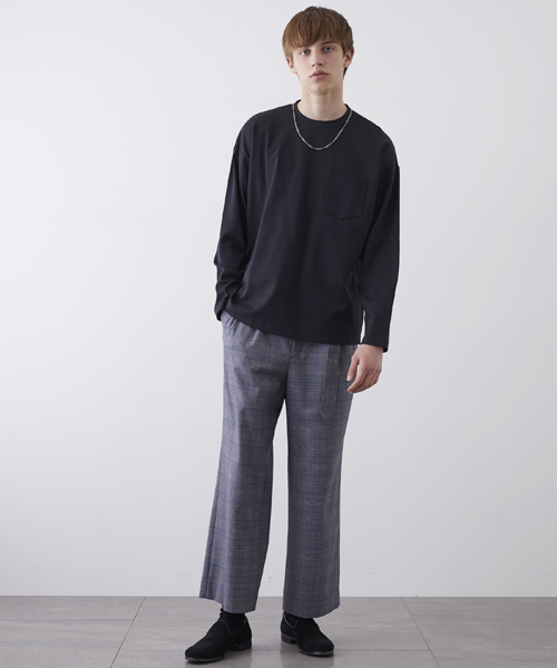 STUDIOUS(ステュディオス)の「ベルテッドワイドスラックス(スラックス・メンズ・グレー/ブラック/ブラウン・1/2)」の5枚目の写真