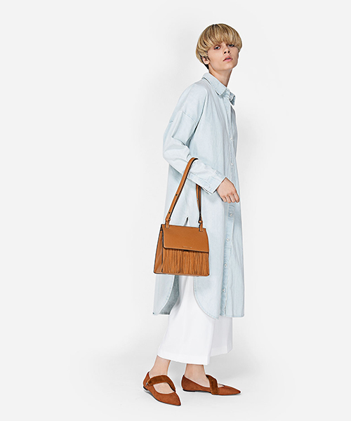 CHARLES & KEITH（チャールズ & キース）の「ファーストラップパンプス / FUR STRAP PUMPS（バレエシューズ・レディース・グレー/ライトブラウン/ブラック・23cm/23.5cm/24.5cm/22.5cm/25cm）」の5枚目の写真