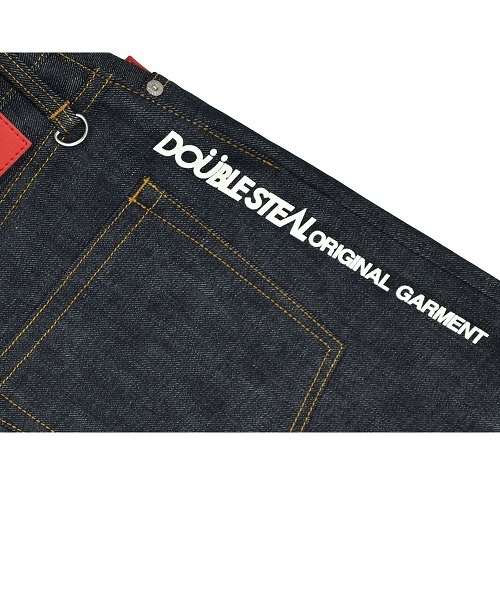 DOUBLE STEAL(ダブルスティール)の「Side Logo Narrow DENIM デニム パンツ(デニムパンツ・メンズ・インディゴブルー・MEDIUM/LARGE/X-LARGE)」の5枚目の写真