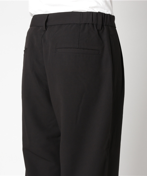 VENCEEXCHANGE（ヴァンスエクスチェンジ）の「T/R/PUワイドタックパンツ               （その他パンツ・メンズ・ブラック/グレー・LARGE/MEDIUM）」の4枚目の写真