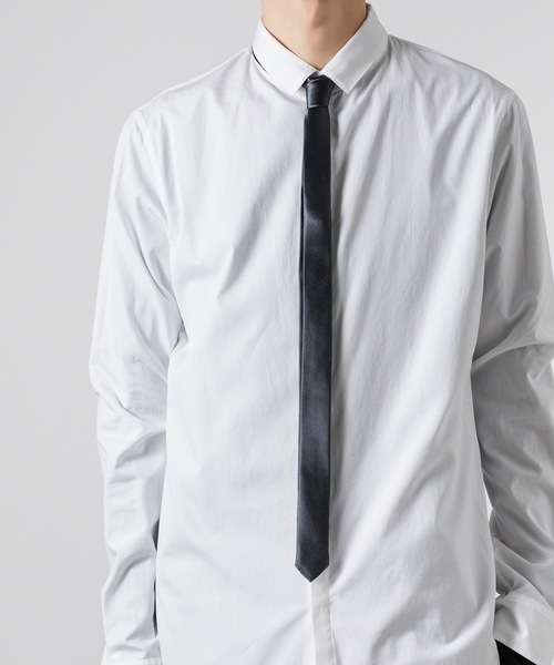 アトウ a ato o ネクタイ　ブラック　サテン　メンズ 新品 ato（アトウ）の「SUPER NARROW TIE（ネクタイ）」 - WEAR
