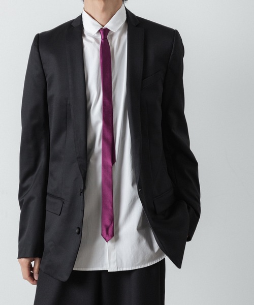 ato（アトウ）の「SUPER NARROW TIE（ネクタイ・メンズ・ネイビー/ブラック/ワイン/シルバー/ブルー/グレー/パープル/ダークグレー・FREE）」の11枚目の写真