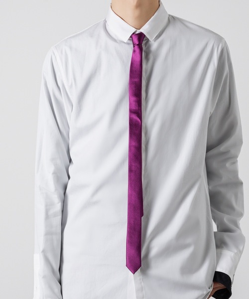 ato（アトウ）の「SUPER NARROW TIE（ネクタイ・メンズ・ネイビー/ブラック/ワイン/シルバー/ブルー/グレー/パープル/ダークグレー・FREE）」の14枚目の写真