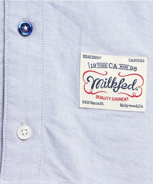 MILKFED.（ミルクフェド）の「【mini3月号掲載商品】BF BUTTON DOWN SHIRT DRESS（ワンピース・レディース・グレー/ピンク/ライトパープル・SMALL/MEDIUM）」の6枚目の写真