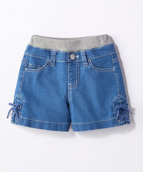 Right On ライトオン の Mps レインボーレースアップショートパンツ ジュニアサイズ150 160cm デニムパンツ Wear
