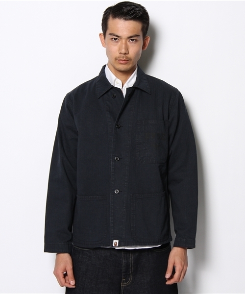 A BATHING APE（アベイシングエイプ）の「HBT COVERALL（カバーオール・メンズ・オリーブドラブ/ネイビー・MEDIUM/XX-LARGE/LARGE/X-LARGE/SMALL）」の3枚目の写真