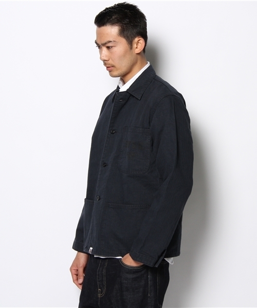 A BATHING APE（アベイシングエイプ）の「HBT COVERALL（カバーオール・メンズ・オリーブドラブ/ネイビー・MEDIUM/XX-LARGE/LARGE/X-LARGE/SMALL）」の4枚目の写真