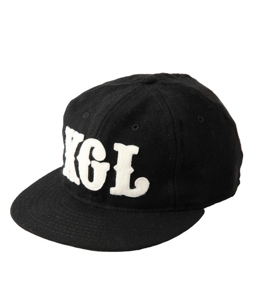 X-girl（エックスガール）の「X-girl EBBETS FIELD XGL（キャップ・レディース・ブラック/レッド・7 1/8/7 1/4）」の2枚目の写真