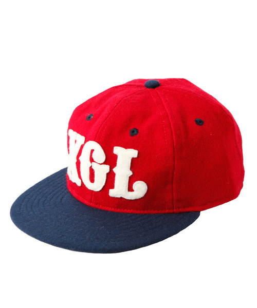 X-girl（エックスガール）の「X-girl EBBETS FIELD XGL（キャップ・レディース・ブラック/レッド・7 1/8/7 1/4）」の3枚目の写真