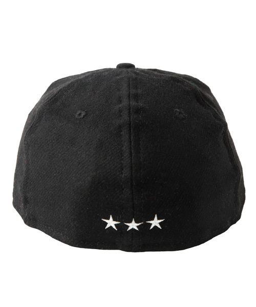 X-girl（エックスガール）の「X-girl EBBETS FIELD XGL（キャップ・レディース・ブラック/レッド・7 1/8/7 1/4）」の4枚目の写真