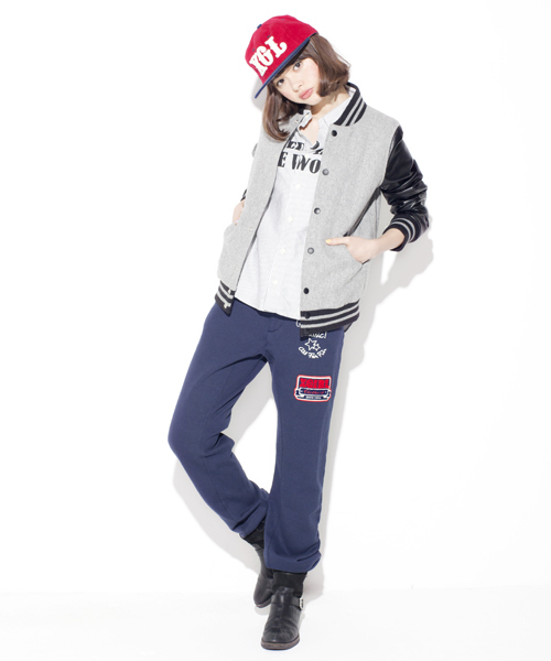 X-girl（エックスガール）の「X-girl EBBETS FIELD XGL（キャップ・レディース・ブラック/レッド・7 1/8/7 1/4）」の7枚目の写真