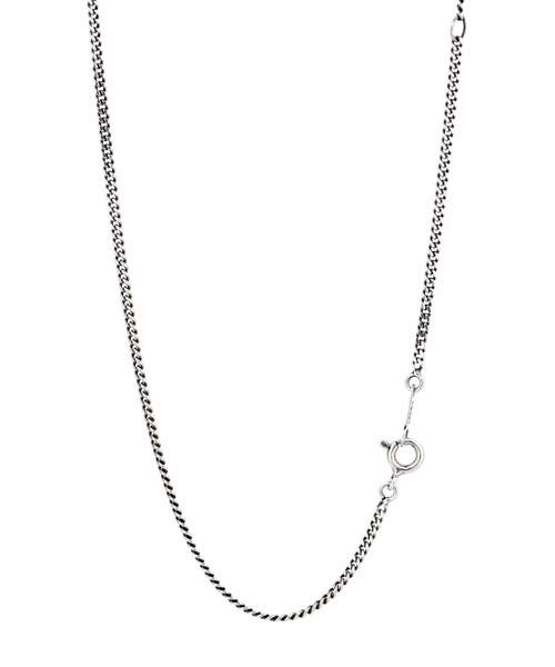 LION HEART（ライオンハート）の「LH for Gift 槌目カービングダブルリングネックレス（ネックレス・メンズ・シルバー・50cm）」の5枚目の写真