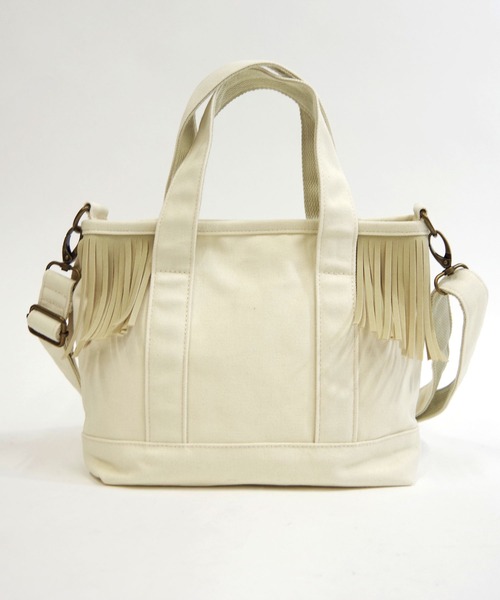Minnetonka（ミネトンカ）の「【MINNETONKA/ミネトンカ】 CANVAS BAG S / ショルダー付きキャンバスバッグ　（ハンドバッグ・レディース・ベージュ/ネイビー/レッド/カーキ/オフホワイト/ホワイト/ブラック/ブラウン/グレー・FREE）」の16枚目の写真