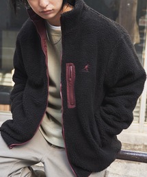 KANGOL | KANGOL/カンゴール別注 リバーシブル シープボアフリースジャケット/オーバーサイズ ボアスタンドブルゾン(ブルゾン)