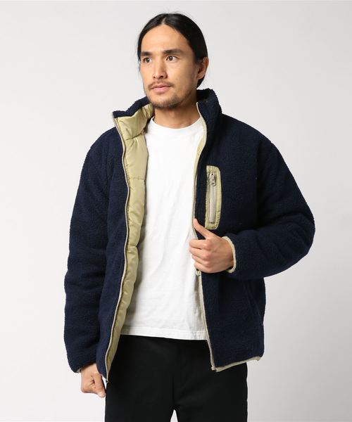 KANGOL(カンゴール)の「KANGOL/カンゴール別注 オーバーサイズ シープボアフリースジャケット(ブルゾン・レディース・ブラック系その他/ベージュ系その他/ブルー系その他/イエロー系その他/オリーブ×ブラック/チャコールグレー×ブラック/ベージュ系その他2/イエロー系その他2/ホワイト系その他/ホワイト×ブラック/グレイッシュベージュ/ホワイト系その他2/ホワイト系その他3/ベージュ系その他3/イエロー系その他3/ダークベージュ/ブラック系その他2/ホワイト系その他4/ダークブラウン/ベージュ系その他4/ベージュ系その他5/ブラック系その他3/ブラウン系その他/ネイビー系/イエロー系/モカ/ダークネイビー/ライトグレー・M/L/XL/S/FREE)」の22枚目の写真