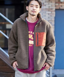 KANGOL/カンゴール別注 オーバーサイズ シープボアフリースジャケット