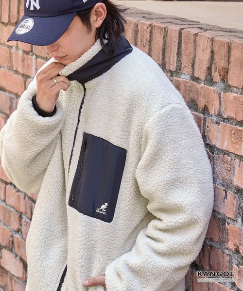 KANGOL/カンゴール別注 オーバーサイズ シープボアフリース