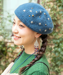 チャイハネ | 【チャイハネ】スタッズベレー帽(ハンチング/ベレー帽)