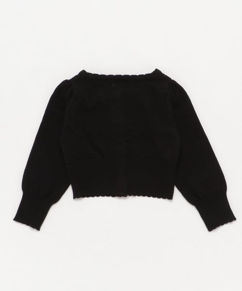 Catherine Cottage（キャサリンコテージ）の「アンティークリボン ボタンカーディガン KIDS（カーディガン/ボレロ・キッズ・ホワイト/ブラック/ネイビー/レッド/サックスブルー/ピンク・100/110/120/130/140）」の7枚目の写真