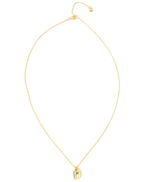 ROSE BUD(ローズバッド)の「(DEER RUBY)GREEN GEM CROSS PENDANT NECKLACE(ネックレス・レディース・シルバー/ゴールド・ONE SIZE)」の5枚目の写真