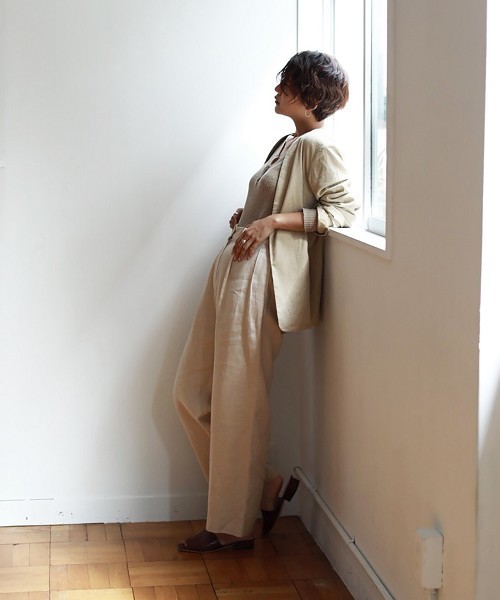 TODAYFUL（トゥデイフル）の「リネントラウザース（その他パンツ・レディース・ベージュ/レッド系その他/グレー/キナリ・36inch/38inch）」の21枚目の写真