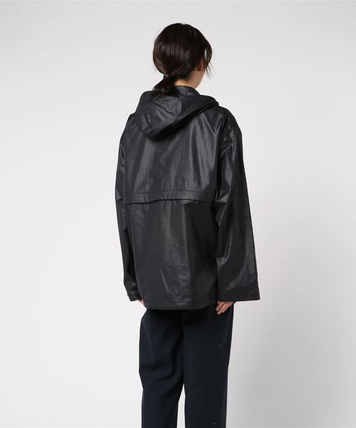 JOHN LAWRENCE SULLIVAN（ジョンローレンスサリバン）の「PE/COTTON ZIPPED HOODIE（ブルゾン・レディース・ブラック/イエロー・SMALL）」の3枚目の写真