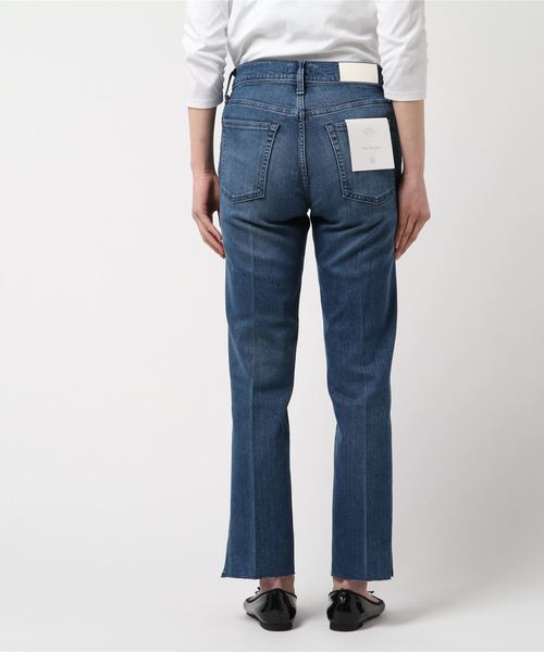 fireservice（ファイヤーサービス）の「∴ 【Fire Srevice/ファイヤーサービス】 スリムストレート サイドスリット ストレッチ ミッドインディゴ（デニムパンツ・レディース・ブルー・24inch/25inch/26inch/27inch/23inch）」の3枚目の写真