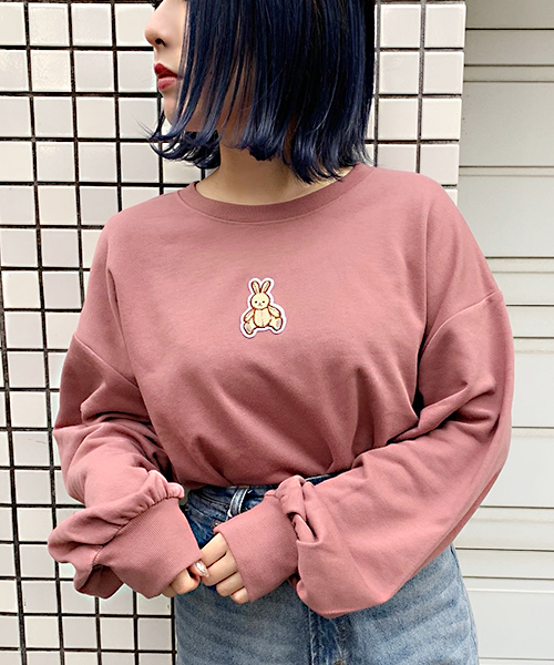 apres jour（アプレジュール）の「アニマルワッペンスウエット【ZOZOTOWN限定アイテム】（スウェット・レディース・ブラック/ベージュ/その他/スモークピンク・フリー）」の5枚目の写真