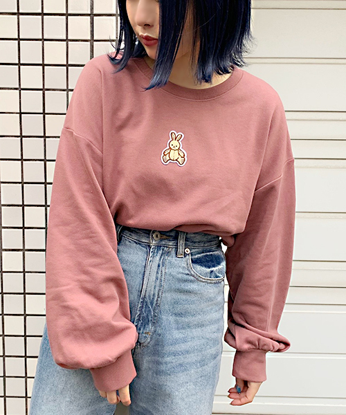 apres jour（アプレジュール）の「アニマルワッペンスウエット【ZOZOTOWN限定アイテム】（スウェット・レディース・ブラック/ベージュ/その他/スモークピンク・フリー）」の7枚目の写真