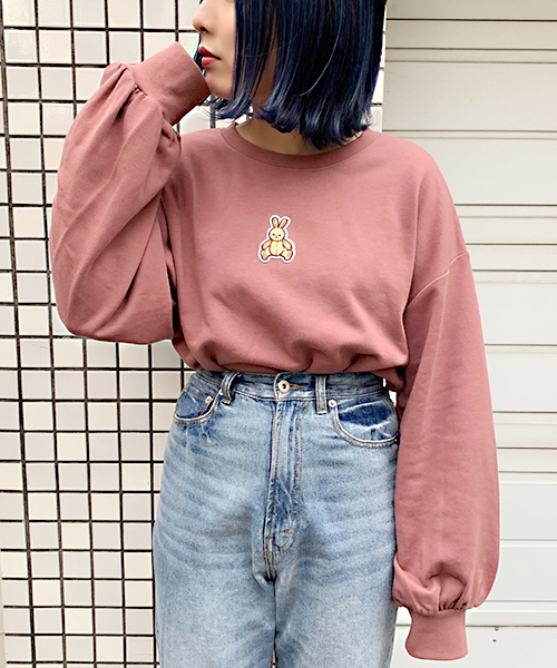 apres jour（アプレジュール）の「アニマルワッペンスウエット【ZOZOTOWN限定アイテム】（スウェット・レディース・ブラック/ベージュ/その他/スモークピンク・フリー）」の8枚目の写真