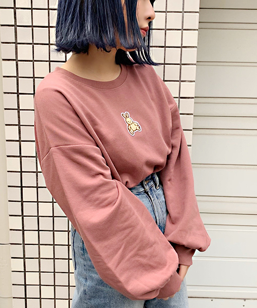 apres jour（アプレジュール）の「アニマルワッペンスウエット【ZOZOTOWN限定アイテム】（スウェット・レディース・ブラック/ベージュ/その他/スモークピンク・フリー）」の9枚目の写真