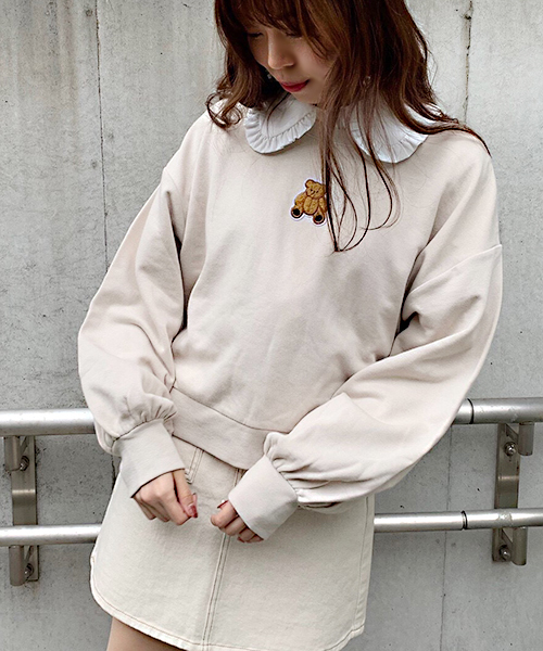 apres jour（アプレジュール）の「アニマルワッペンスウエット【ZOZOTOWN限定アイテム】（スウェット・レディース・ブラック/ベージュ/その他/スモークピンク・フリー）」の17枚目の写真