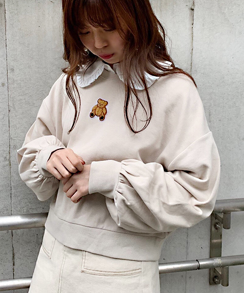 apres jour（アプレジュール）の「アニマルワッペンスウエット【ZOZOTOWN限定アイテム】（スウェット・レディース・ブラック/ベージュ/その他/スモークピンク・フリー）」の18枚目の写真