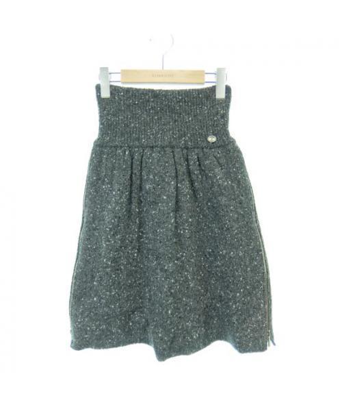 【良品】CHANELシャネルウールスカート　チャコールグレー ブランド古着】P55310K07235（スカート）｜CHANEL（シャネル）の
